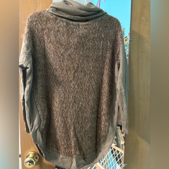 a'reve brown cowl neck sweater - Picture 2 of 4